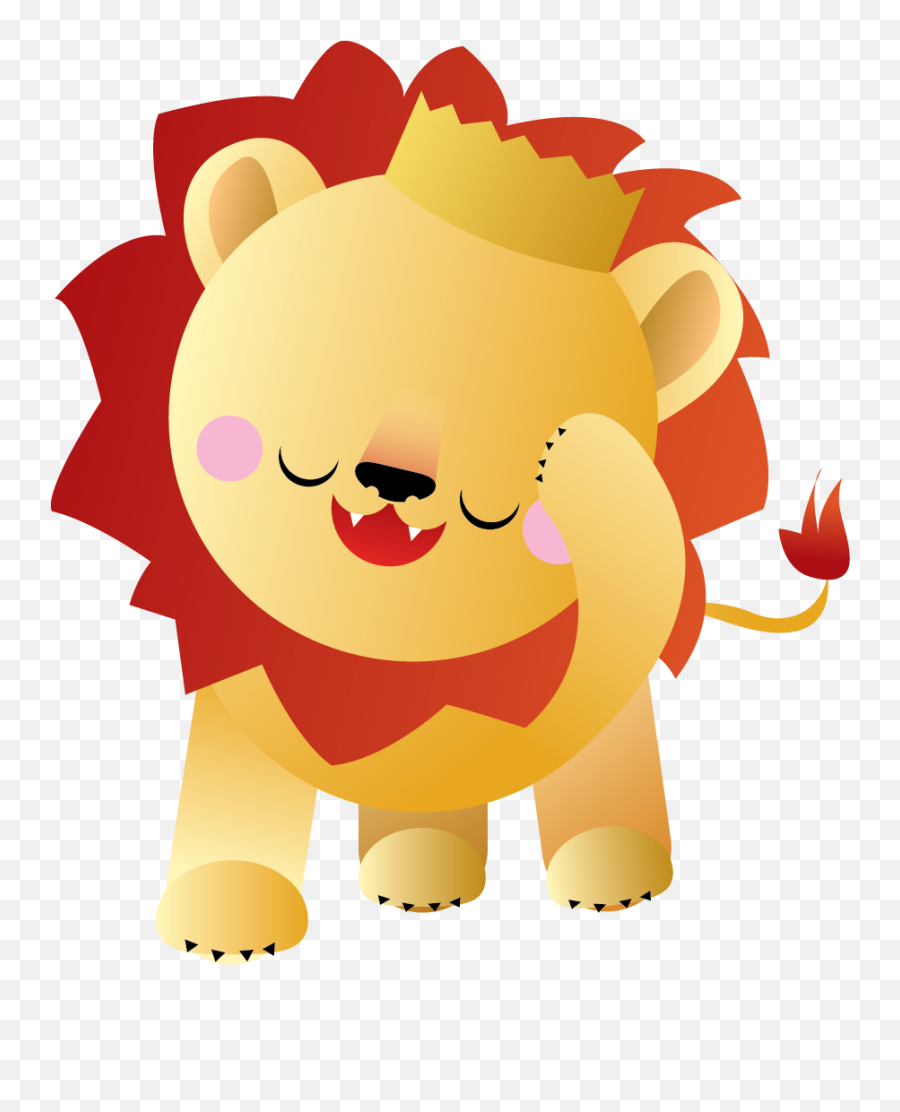 Lion Free To Use Clipart - Lion Kawaii Png Transparent Lion Kawaii Png,Lion Clipart Png