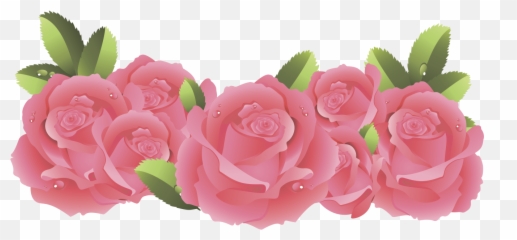 Png - Pink Flower Border