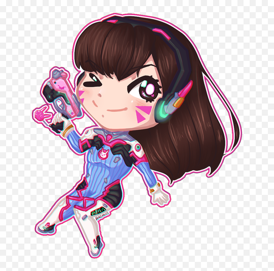 Dva Drawing Diva - Dva Chibi Png,D.va Png