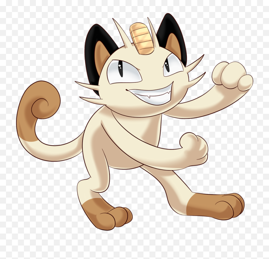 Meowth Normal Transparent Png Clipart - Cartoon,Meowth Png