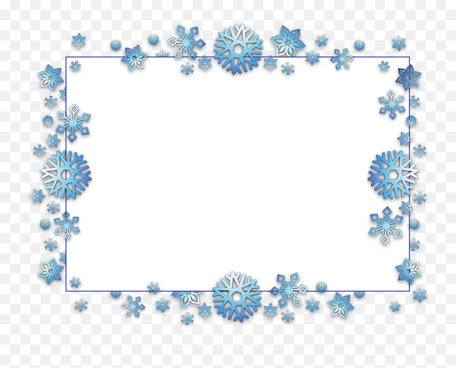 Card Xmas Christmas Snow Flak - Transparent Background Snowflake Frame Png,Christmas Snow Png