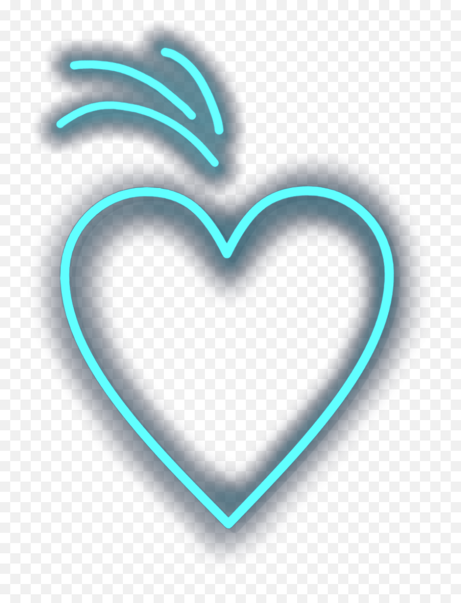 Pin By Abril - Stickers Clip Art Heart Png,Neon Heart Png