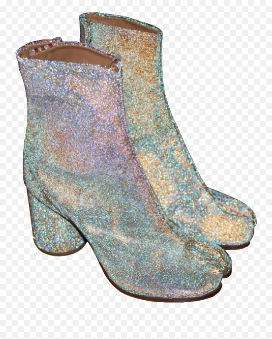 Pin - Maison Margiela Tabi Boots Glitter,Holo Png