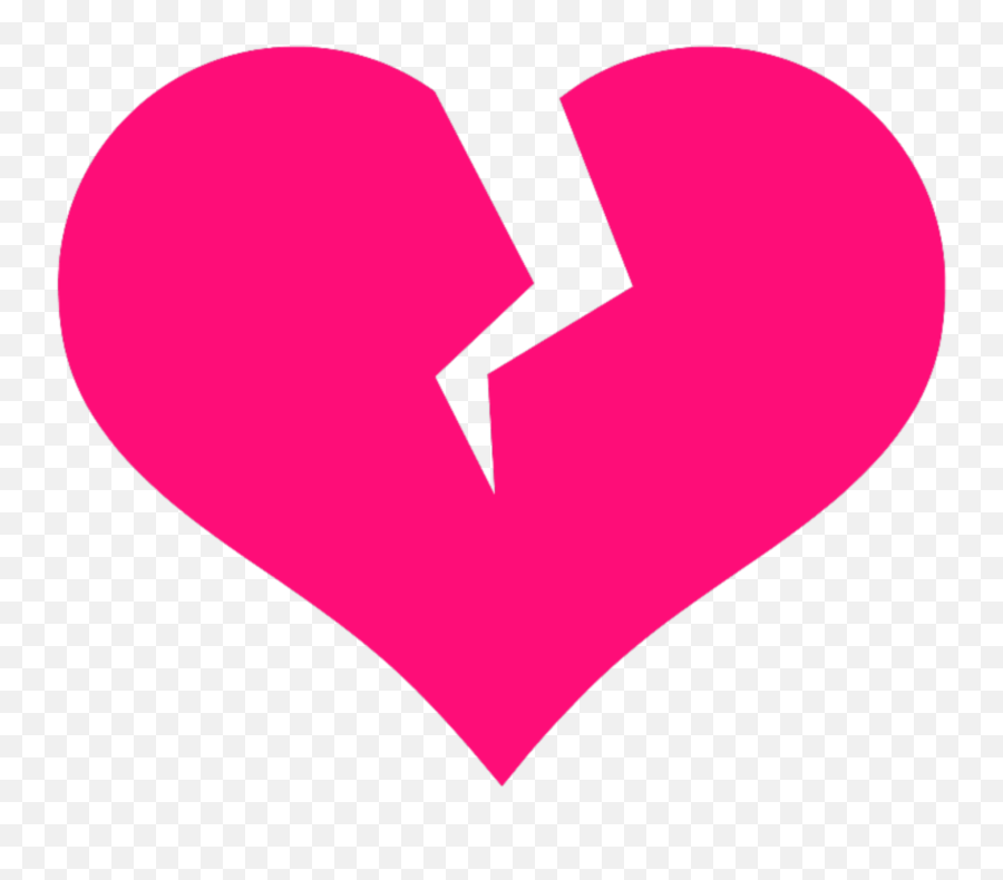 Broken Heart Vector Png Transparent - Pink Broken Heart Clipart,Broken Heart Transparent