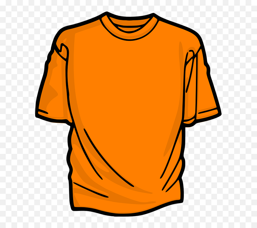 Clipart Shirt Orange - Orange T Shirt Clipart Png,Shirt Clipart Png