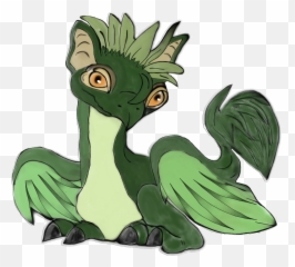 Cutie Pie Baby Green Dragon Free Stock - png
