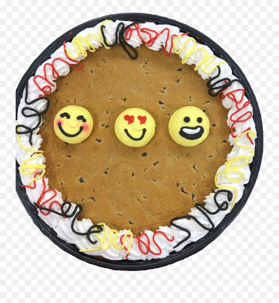 Jumbo Chocolate Chip Cookie Cake - Happy Png,Cake Emoji Png