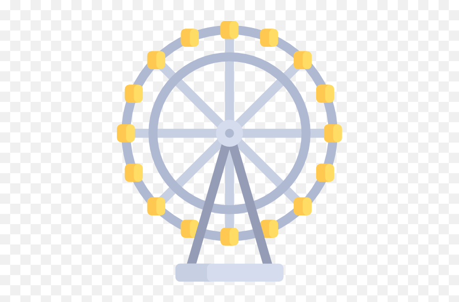Ferris Wheel Png Transparent Images - Shapes That Look Same After 1 6 Turn,Ferris Wheel Png