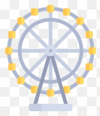 Ferris Wheel Png Transparent Images - Shapes That Look Same After 1 6 Turn,Ferris Wheel Png