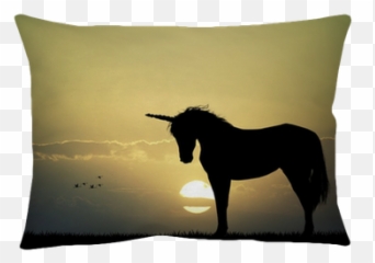 Unicorn Silhouette Throw Pillow U2022 Pixers - We live to change Cushion png