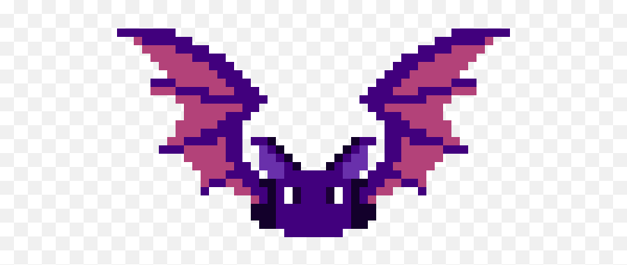 Pixilart - Pixel Bat Front View By Toonex Bat Wing Pixel Art Png,Bat Wing Png