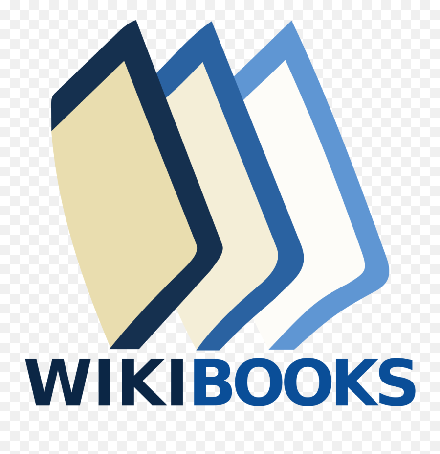 Filewikibooks - Logoennoslogansvg Wikipedia Example Of Wiki Books Png,Blue Beetle Logo