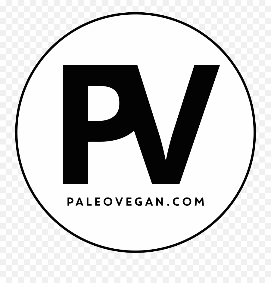 Bw - Paleoveganlogovectorizedclear Snackinu0027 Free Dot Png,Vegan Logo Png