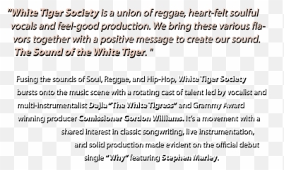 White Tiger Society - Document Png,White Tiger Png