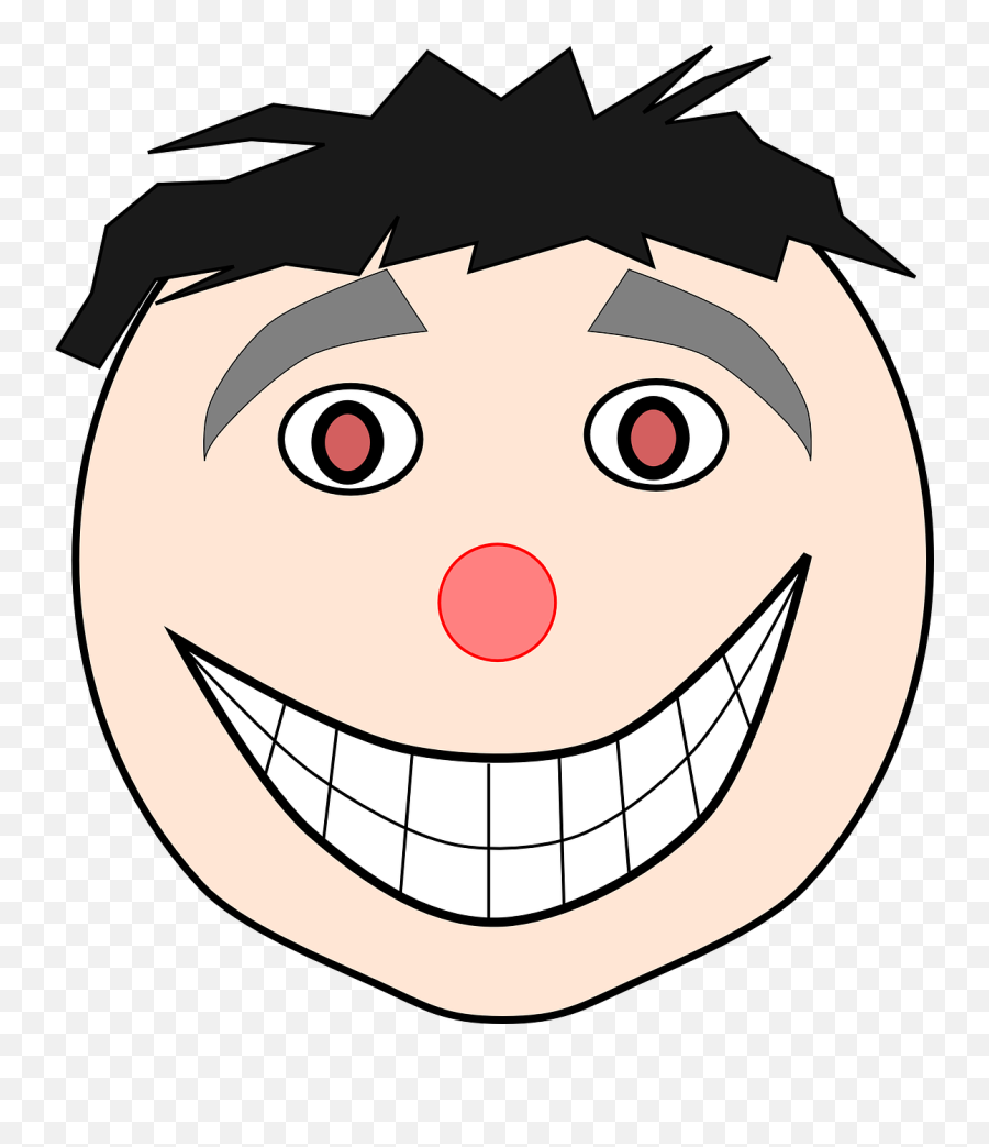 Happy Face Laughing - Free Vector Graphic On Pixabay Happy Face Clipart Png,Laughing Man Png