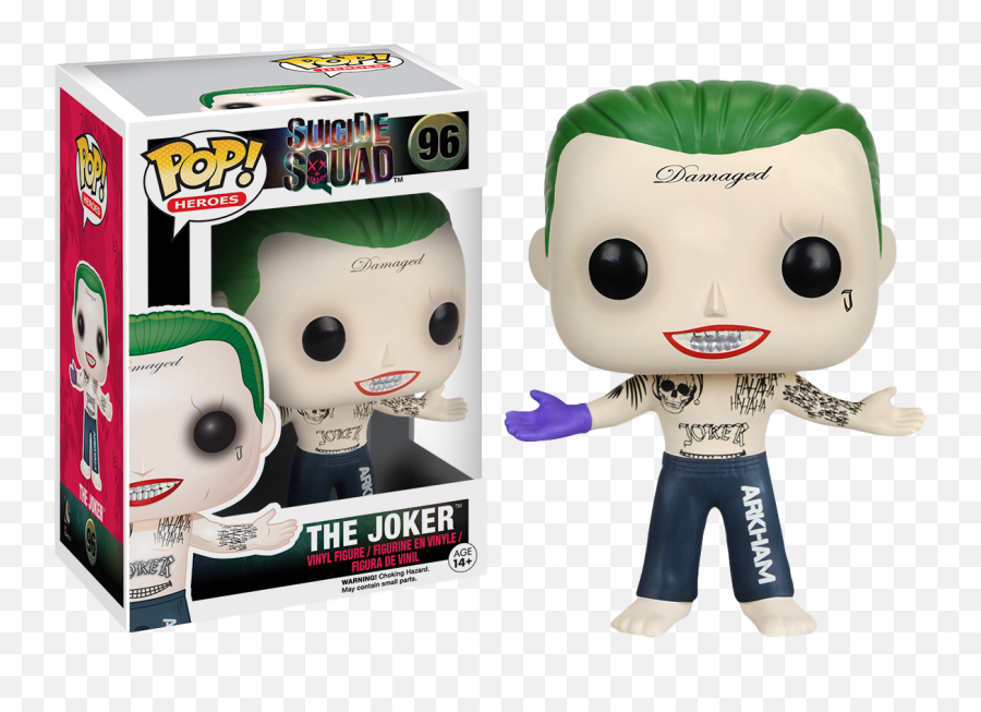 Funko Pop Suicide Squad - Joker Shirtless 96 Funko Pop Joker Suicide Squad Png,Suicide Squad Png