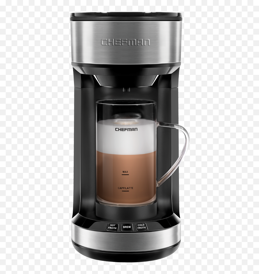 Froth And Brew Coffee Maker - Coffee Maker With Frother Png,Coffee Pot Png