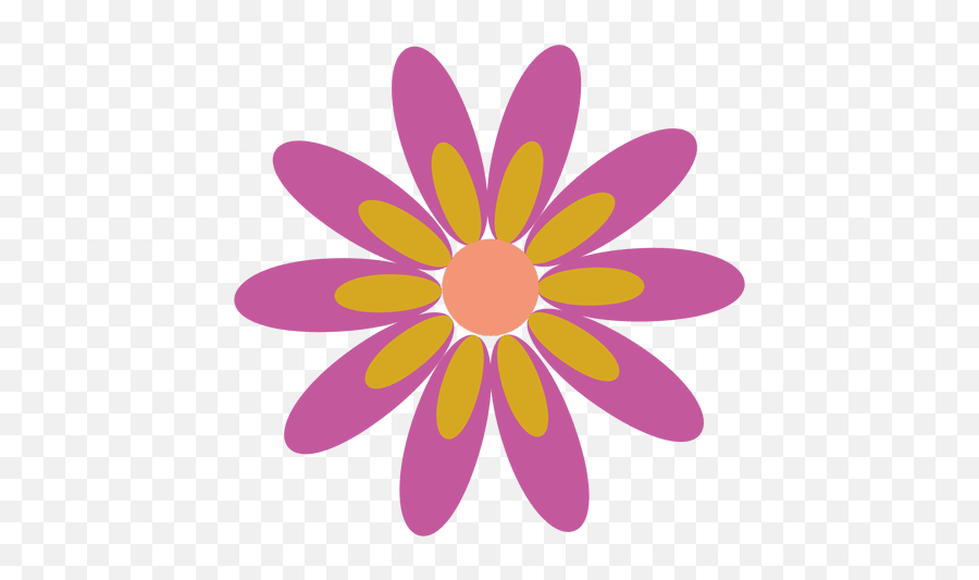 Purple Flower Icon 5 - Cute Flower Pattern Png,Purple Flower Transparent