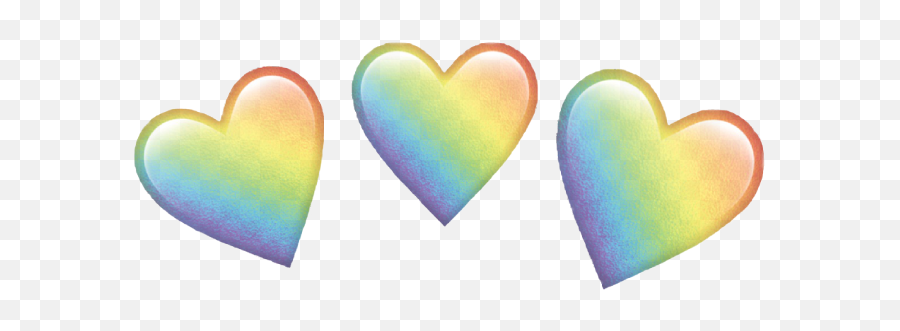Download Heart Crown Rainbow Love Cute - Rainbow Heart Emoji Png Transparent,Cute Heart Png