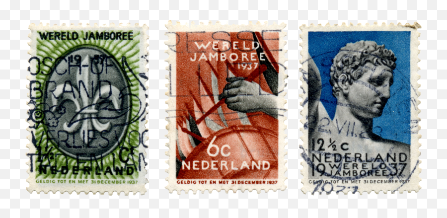 5th World Scout Jamboree Netherlands - Old Stamps Png,Stamps Png