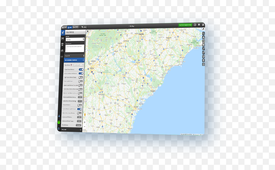 Map Customizer Create A Custom Google Maptive - Dot Png,Google Maps Icon List