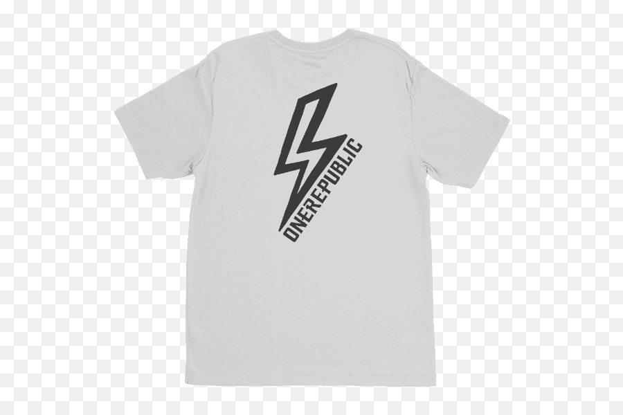 White Lightning Bolt Tee - T Shirt Wwf Png,Lightning Bolt Logo