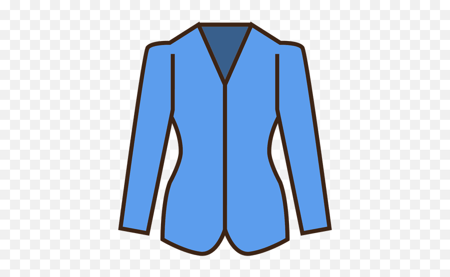 Stroke Blue Blazer Clothing Icon - Transparent Png U0026 Svg Blue Clothing Icon,Coat Icon