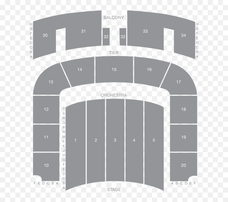 War Memorial Auditorium Seat Map Tennessee Performing Arts - Arch Shaped Png,Theater Seat Icon