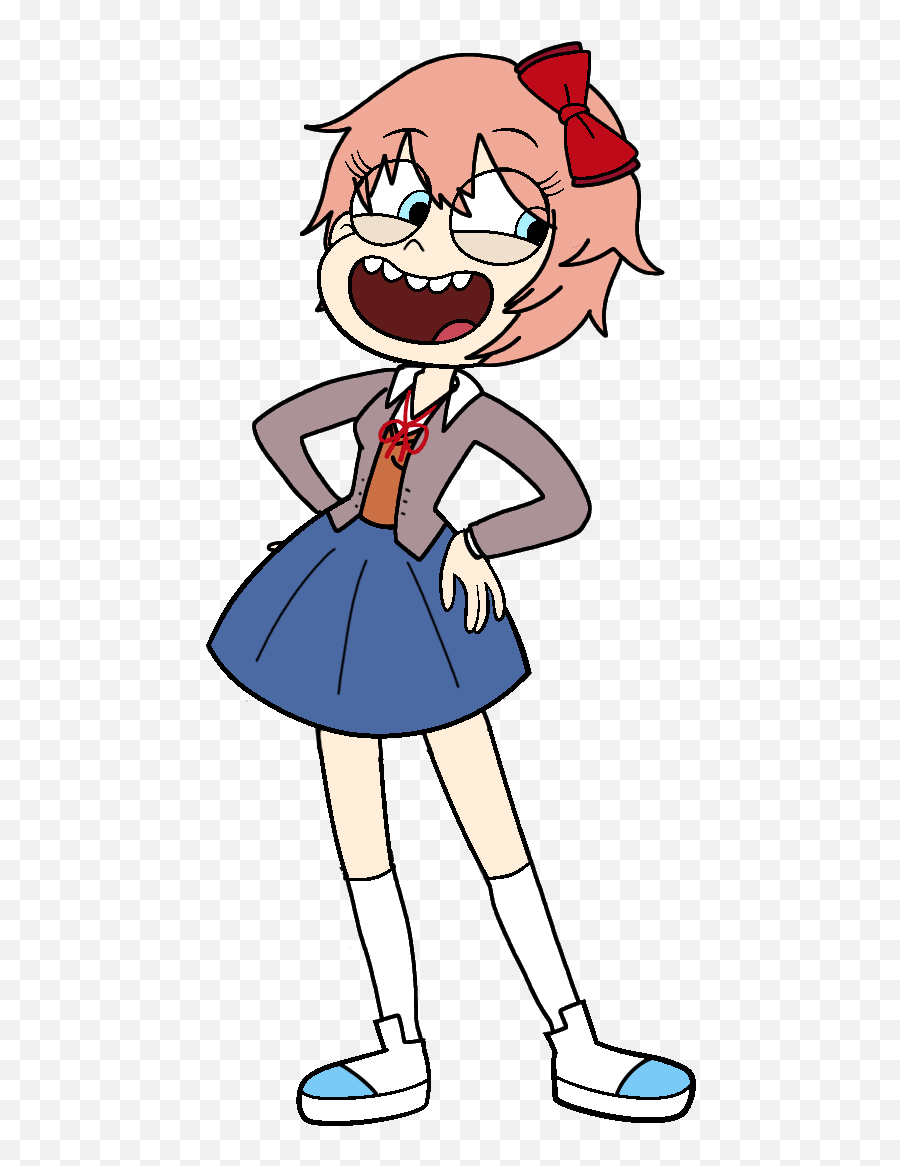 Sayori In Style Of Star Vs The Forces Evil Vector Edit - Kelly Star Vs Evil Forces Png,Cheap Pixel Icon Commissions Deviantart