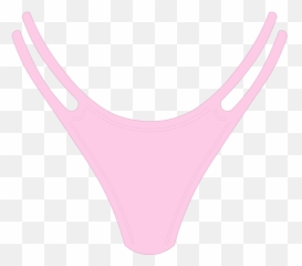Blush Pink Satin Pinch Bottoms - Solid png