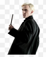 Draco Malfoy Harry Potter And The - Draco Malfoy With Wand Png,Draco Png