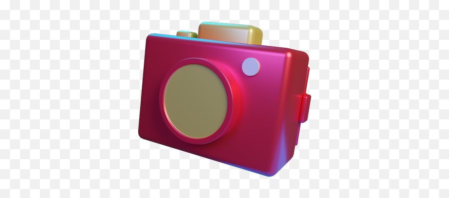 Digital Camera Icon - Download In Colored Outline Style Digital Camera Png,Pink Camera Icon