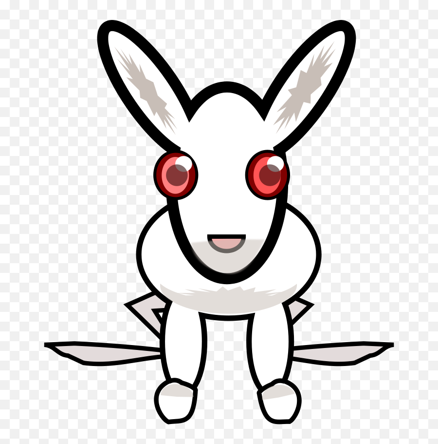 Rabbit Clip Art Black And White Drawing Free Image Download - Stilizarea Desen Png,Espeon Icon