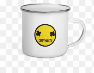 Dirty Habits Enamel Mug - Mock Up png