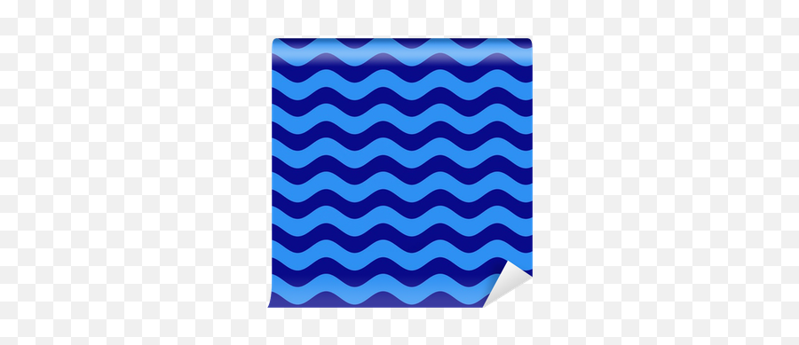 Wall Mural Blue Waves - Pixersus Mat Png,Blue Wave Icon