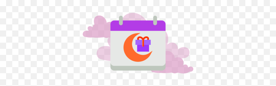 Ramadan Icon Cute Calendar Cloud Purple Gráfico Por - Language Png,Cute Calender Icon