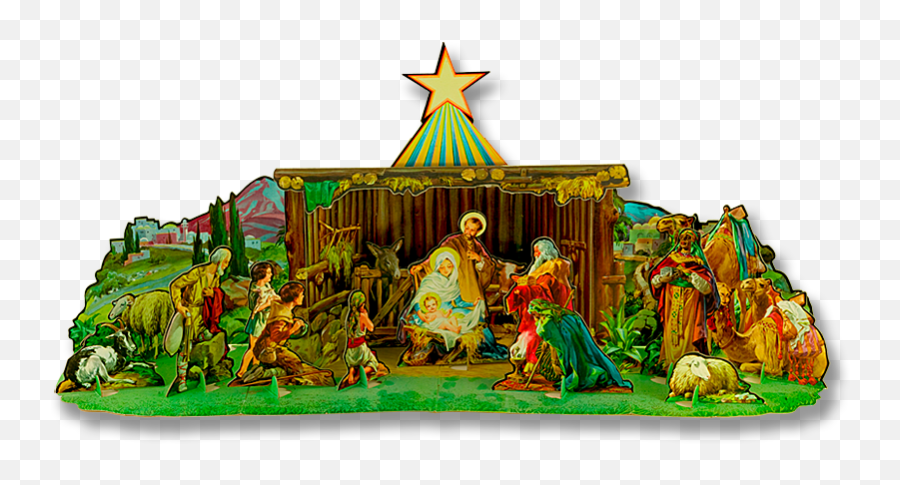 Christmas Crib Png 2 Image - Cut Out Christmas Nativity,Crib Png