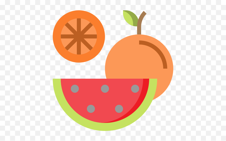 Organic Vegan Healthy Watermelon - Fruit Icon Png Free,Orange Fruit Png