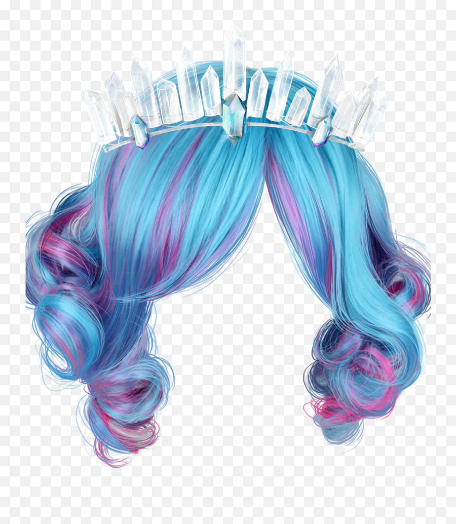 Transparent Background Blue Wig Png - Transparent Background Wig Png Transparent,Wig Png