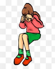 Girl Crying Clipart Png - Girl Crying Clipart Png,Cry Png