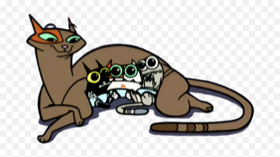 Catscratch Audrey And Kittens Png Image