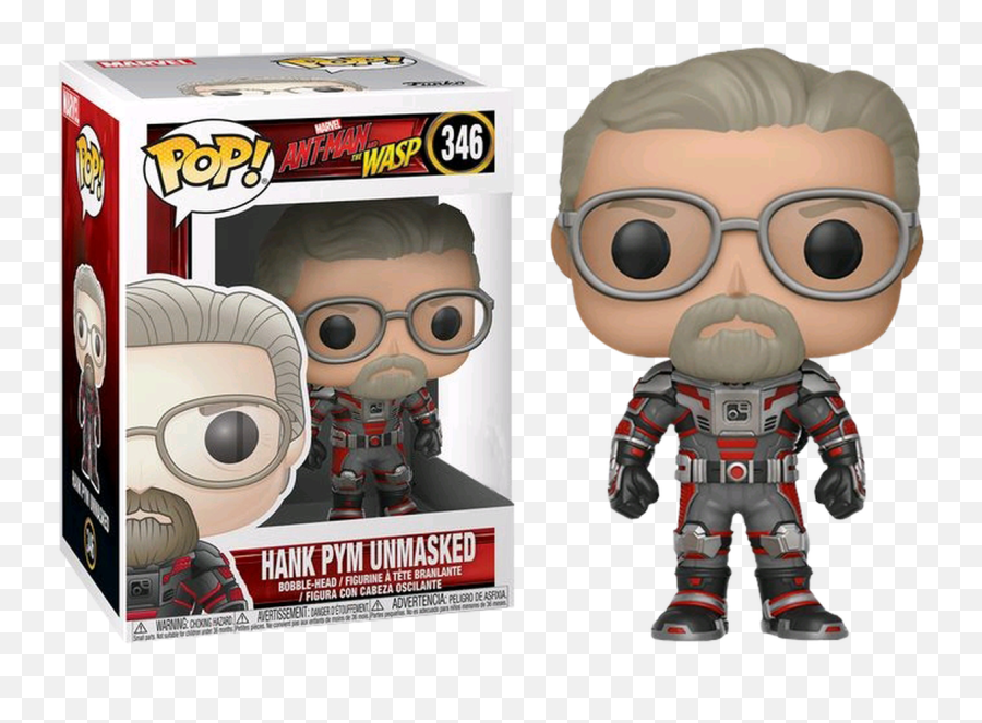 Hank Pym Unmasked Us Exclusive Pop - Hank Pym Funko Pop Png,Ant Man And The Wasp Png