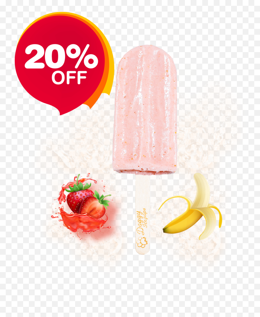 Strawberry Banana Popsicle U2013 Doggy Ice Pops - Portable Network Graphics Png,Popsicle Png