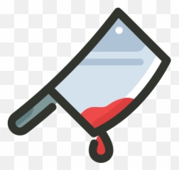 Bloody Butcher Knife Weapon Icon - png