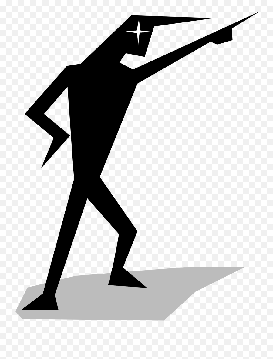 Angry Stickman Cliparts - Stick Man Pointing Png,Stickman Png