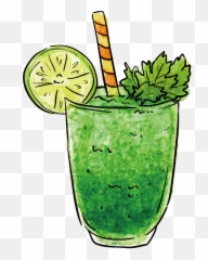 Transparent Green Smoothie Clipart - Transparent Background Smoothie Clipart Png,Smoothie Png