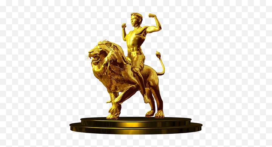 Statue Award Png Picture 403258 - Gold Lion Statue Png,Pillsbury Doughboy Png