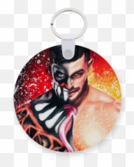 Finn Balor Printed Keychain Kc - Keychain Png,Finn Balor Png