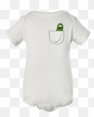 Pickle Rick Baby Onesie Bodysuit - Infant Bodysuit Png,Pickle Rick Png