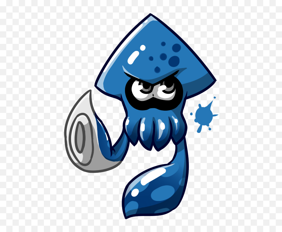 Download Splatoon 2 Black Squid Hd Png - Uokplrs Splatoon 2 Squid Drawing,Splatoon Logo Png